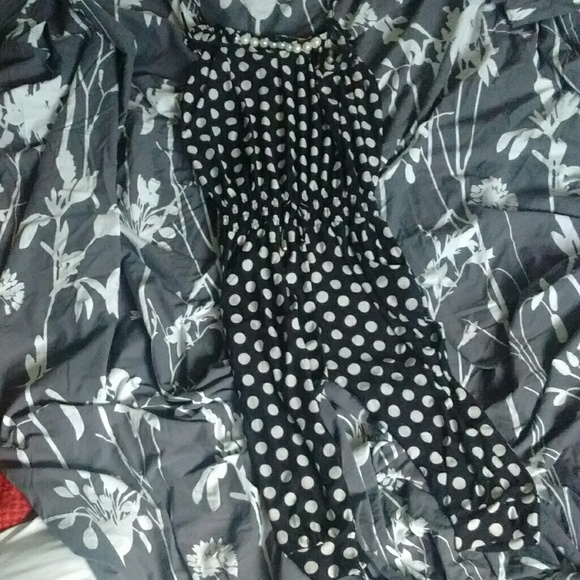 Black and White spotted jumpsuit - Picture 1 of 2
